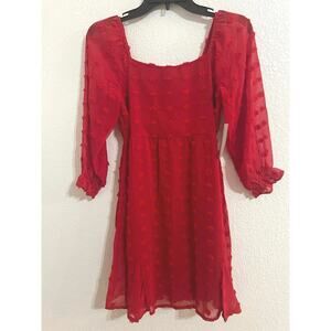 Poppies and roses girls dress